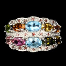 925 Bague en Argent Ovale