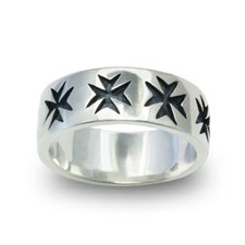 Mens Oxidized Massive 9 mm