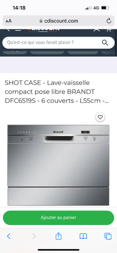 Mini lave vaisselle brandt - mini,