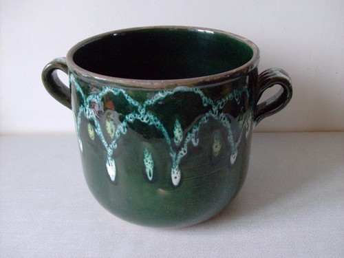 Ancien cache pot - , terre