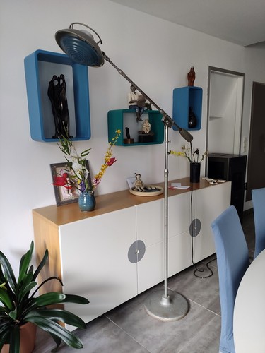 Grand lampadaire balancier - lampadaire, a