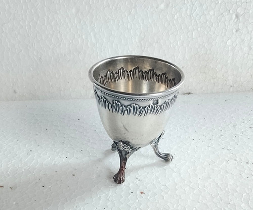 Ancien coquetier tripode en - ancien,