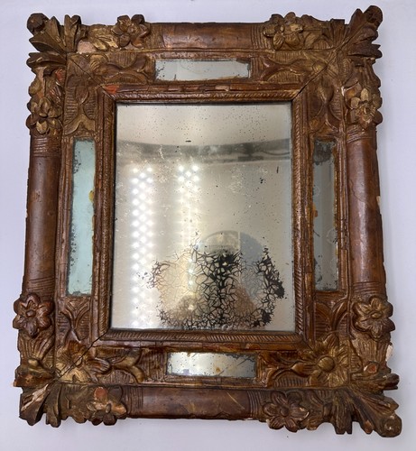 Miroir bois sculpté - miroir, en
