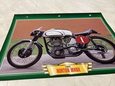 Norton 500 Manx 1962 fiche carte moto passion collection Atlas