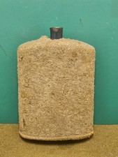 Gourde bidon anglais email bleu housse WW1 british cantine 14/18 enamel