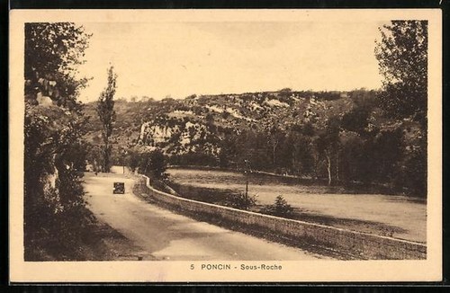 Cpa poncin sous - cpa, sous-roche