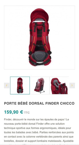 Porte bébé dorsal - bébé,