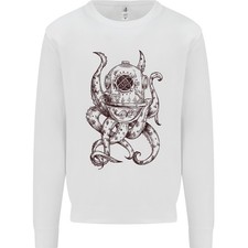 Sweat À Capuche Enfant Steampunk Octopus Kraken Cthulhu