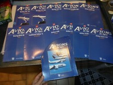 11 Livrets AVIONS DE LIGNE Airbus Boeing Mc Donnell Douglas Loockheed RBA Fabbri