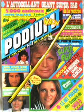 Clipping PODIUM 1976 : Poster A3 avec SHEILA + 1 Photo , M. BRANT , G. LENORMAN