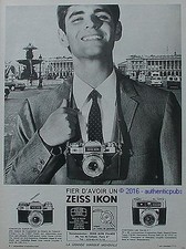 PUBLICITE ZEISS IKON CONTAFLEX