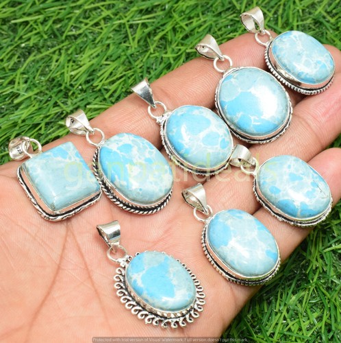 Larimar gemstone pendant - larimar,