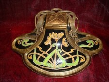 Encrier Fleur Iris Style Art Deco Style Art Nouveau Porcelaine Ceramique
