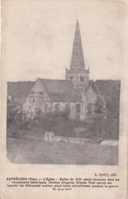 Carte postale ancienne postcard AUTRECHES OISE église éd QUERY