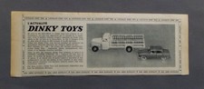 PUBLICITE ANCIENE ADVERT 181017 404 PEUGEOT CAMION LAITIER CITROEN 55 DINKY TOYS