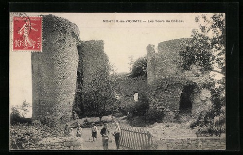 Cpa monteil vicomte - cpa, monteil-au-vicomte,