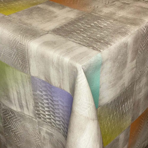 Nappe jacquard coton - coton, enduit