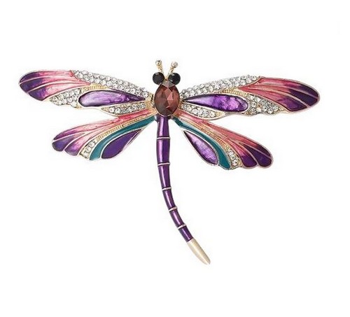 Broche bijou insecte libellule