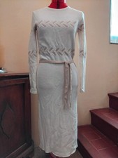 Robe Pull Maille Beige Ecru Vintage COURREGES Taille 38