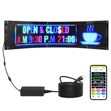 VEVOR Enseigne Lumineuse LED Programmable Panneau d’Affichage Défilant 83,5x20cm
