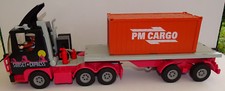 PLAYMOBIL - LE GROS CAMION SEMI REMORQUE + CONTENEUR +  PERSONNAGE + ACCESSOIRES