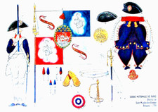 Planche Le Plumet A. Rigo – Drapeau de la Garde nationale - Révolution       894