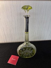 Carafe à vin modèle Tsar vert mousse en cristal de Baccarat