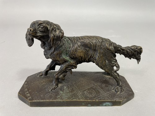 Bronze animalier xixe chien - xixe,
