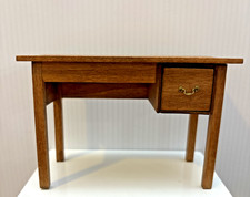 Vintage wood desk dollhouse - vintage,