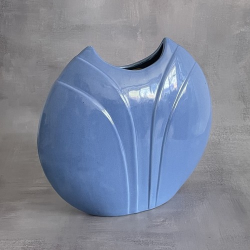 Vase céramique bleu vintage