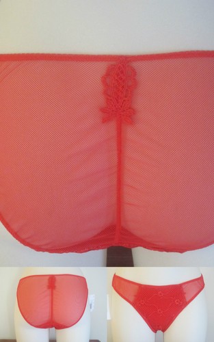 Culotte dentelle resille rouge - resille,