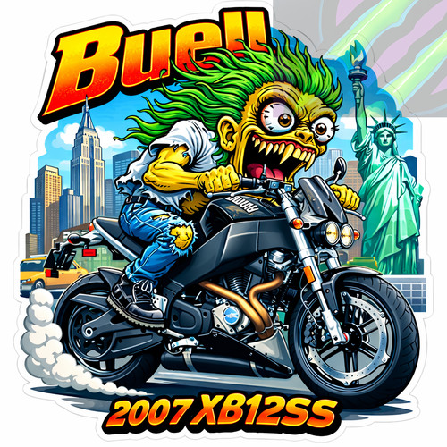 Buell xb12ss 9x9cm durable - buell,