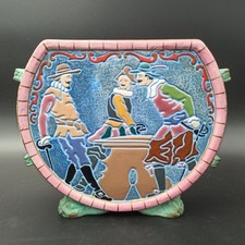 AMPHORA - RARE VASE EN FAÏENCE CZECHO-SLOVAKIA ART NOUVEAU Tchécoslovaquie 