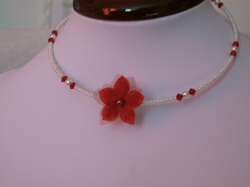 Collier enfant fille rouge - enfant,