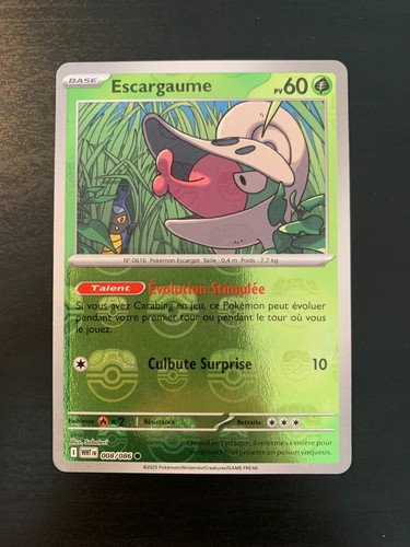 Carte pokémon escargaume - carte,