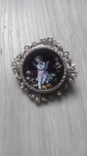 Broche email cuivre - email, ange