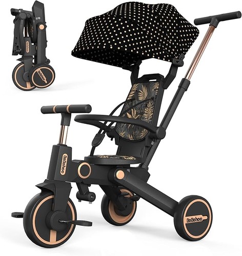 Foldable baby tricycle push - baby,