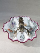 ANCIEN SUPERBE PLAT A ECREVISSE PORCELAINE PEINTE AU VASE ETRUSQUE PARIS