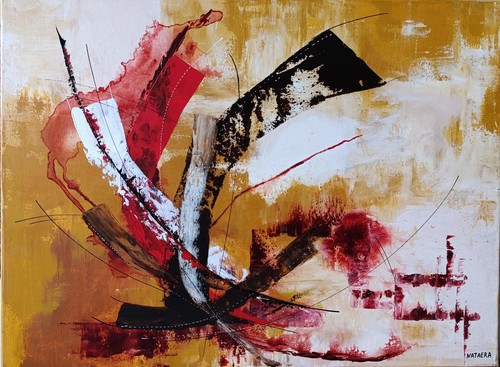 Peinture abstraite acrylique - peinture,