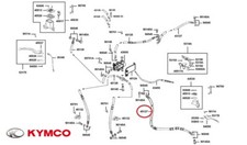 NEUF OEM KYMCO BREMSKABEL