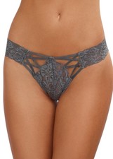 Tanga gris dentelle sexy