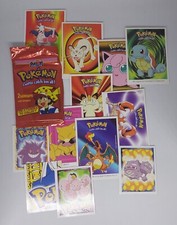 Lot de 8 Cartes Pokémon Dunkin et 4 autocollants Merlin Collection
