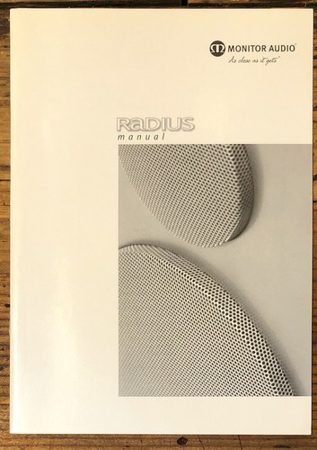 Monitor audio radius speaker - audio,