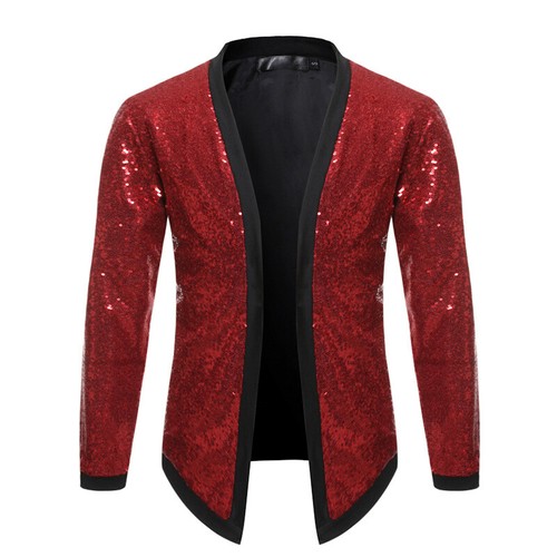 Hommes sequin cardigan ouvert - hommes,