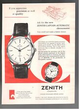 Zenith Publicité Montre