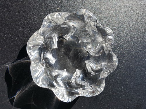 Très beau cendrier cristal - beau, en