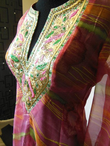 Pur vintage robe - , longue