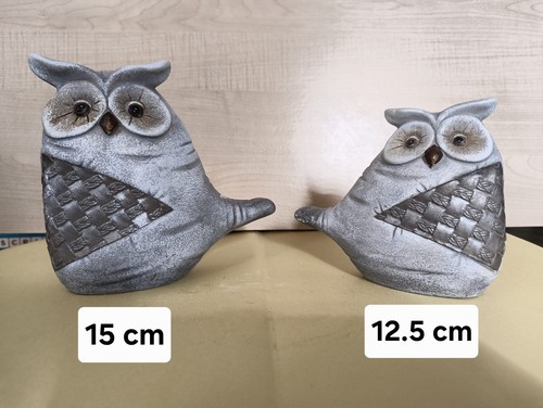 Couple chouettes grises en - grises,