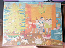 Ancienne grande boîte de 48 cubes avec modèles - collection jeux anciens