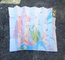 Carte Touristique Plan De Bangui Ign  1984 République Centre Afrique 